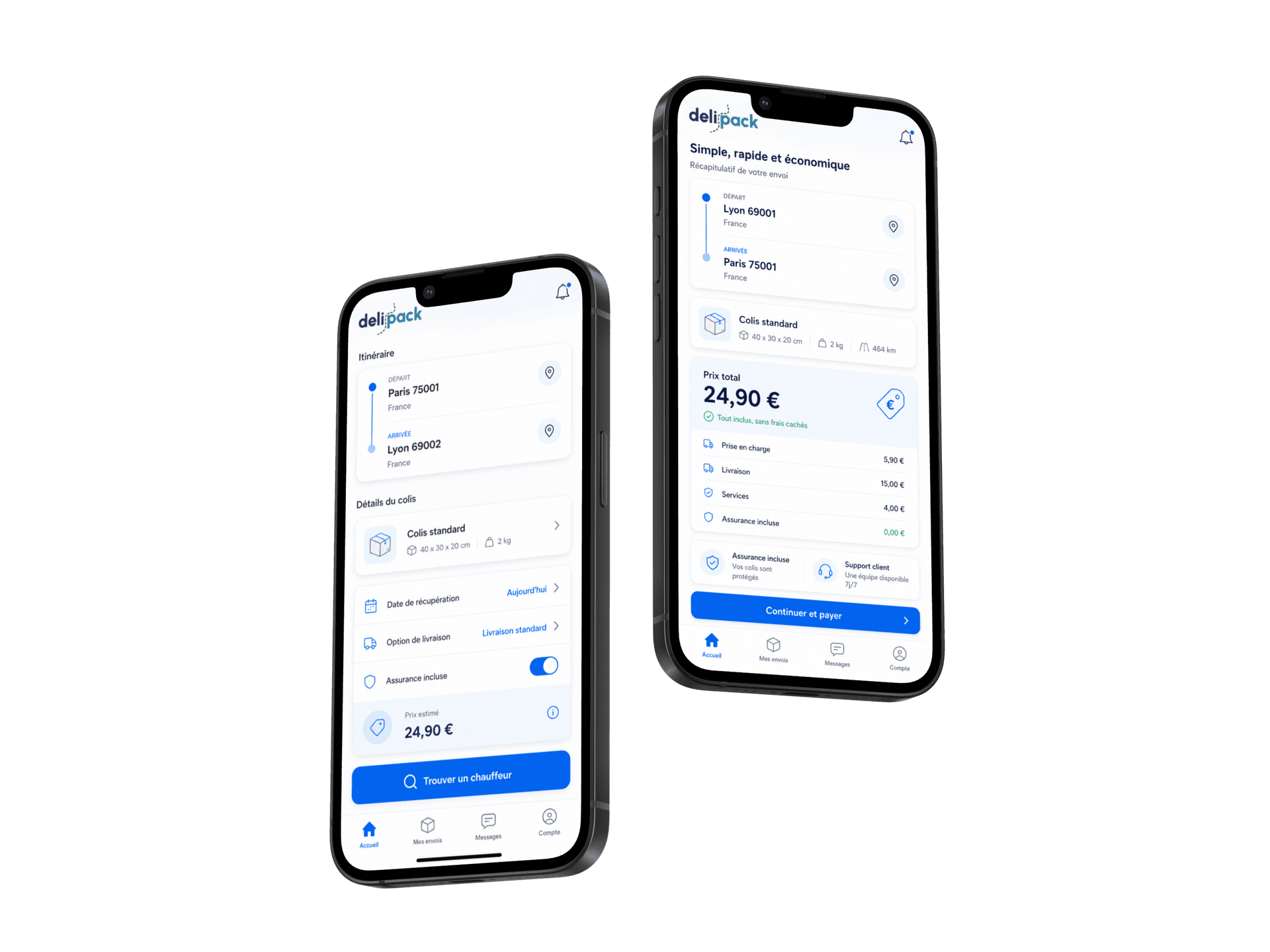 Delipack App Mockup