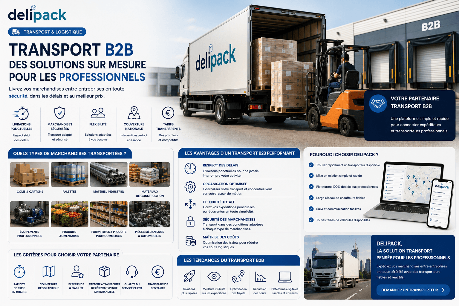 Transport B2B : la solution logistique adaptée aux entreprises