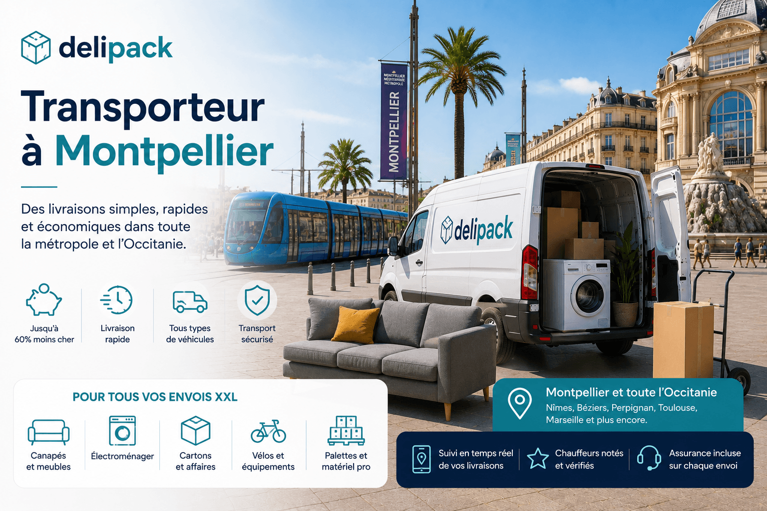 Transporteur à Montpellier : la solution moderne pour vos livraisons