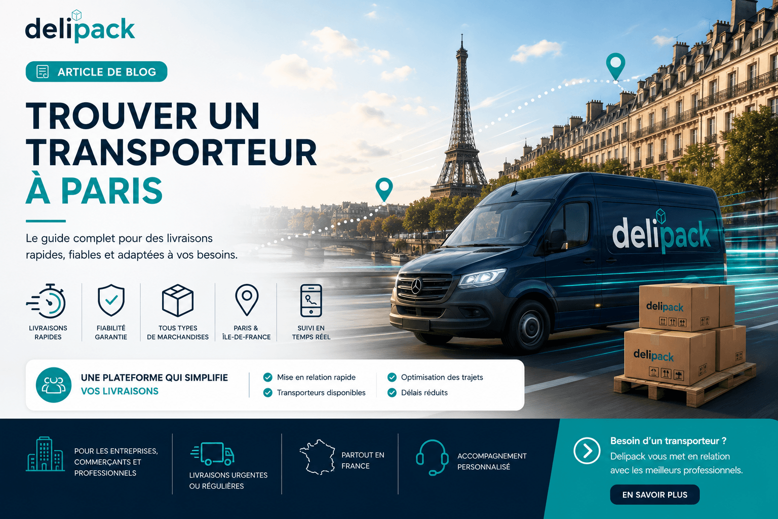 Transporteur à Paris : comment choisir le bon partenaire pour vos livraisons ?