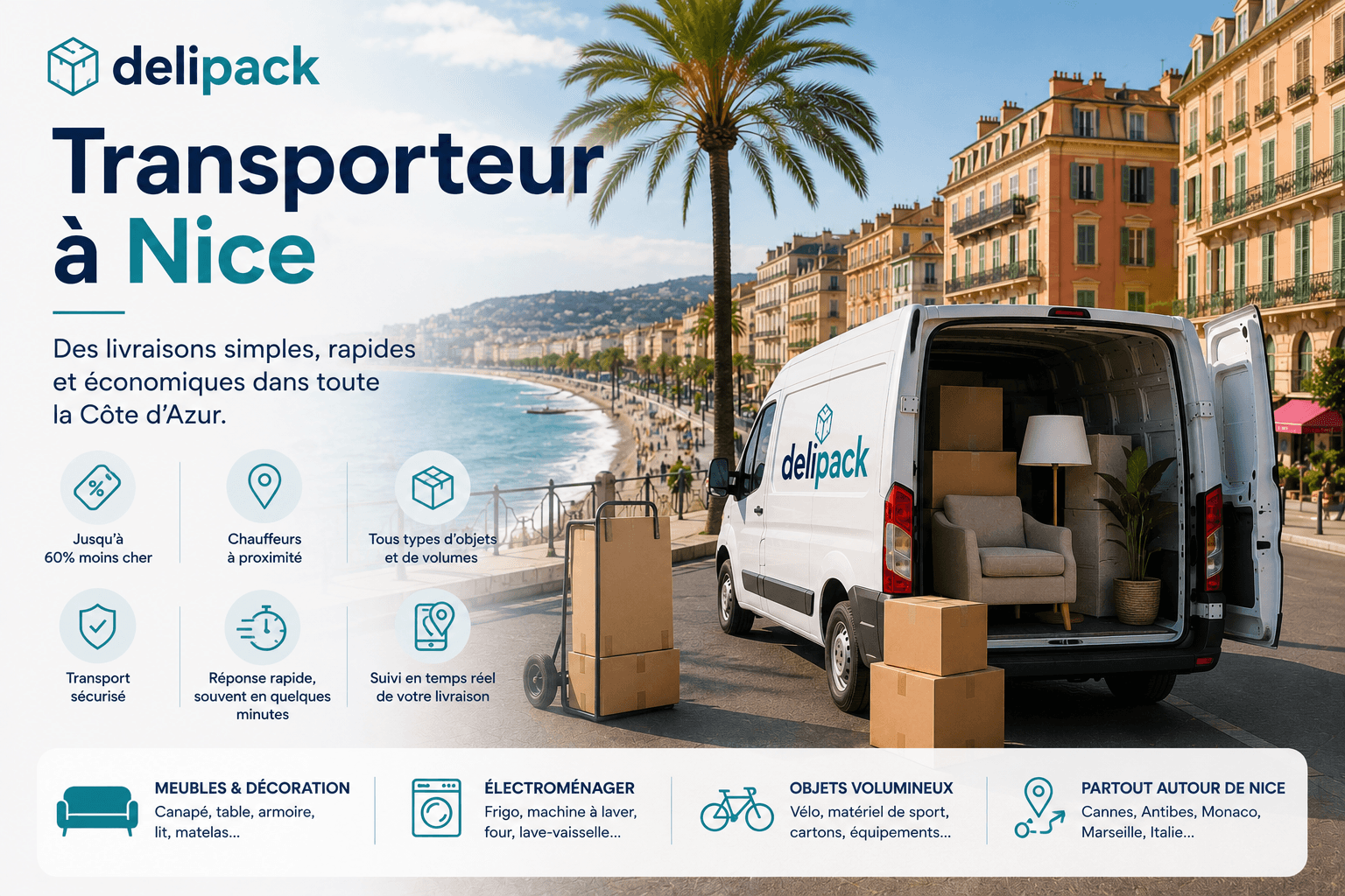 Transporteur à Nice : la solution moderne pour vos livraisons sur la Côte d'Azur