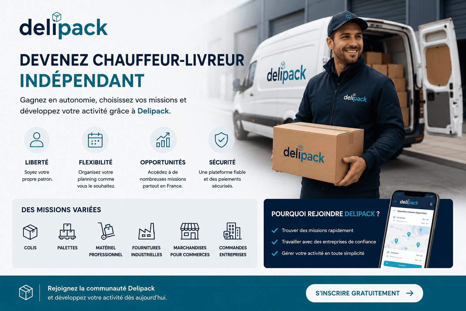 Chauffeur-livreur indépendant : comment se lancer dans le transport de marchandises ?