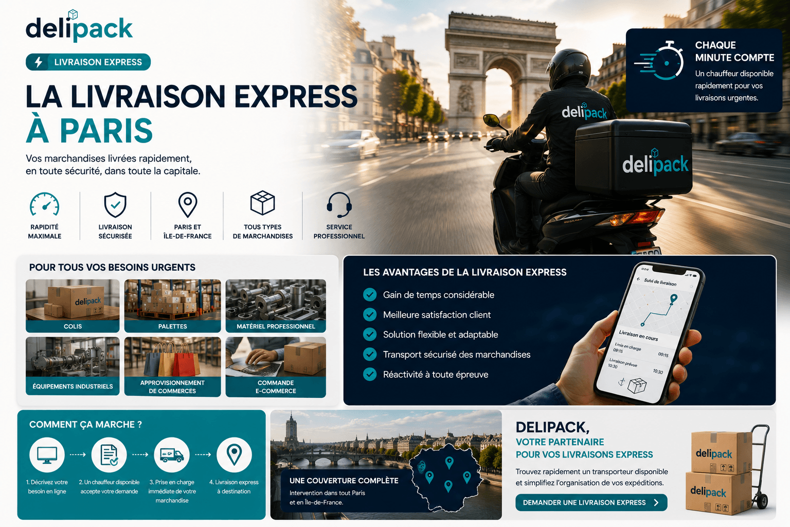 Livraison express à Paris : comment expédier vos marchandises rapidement ?