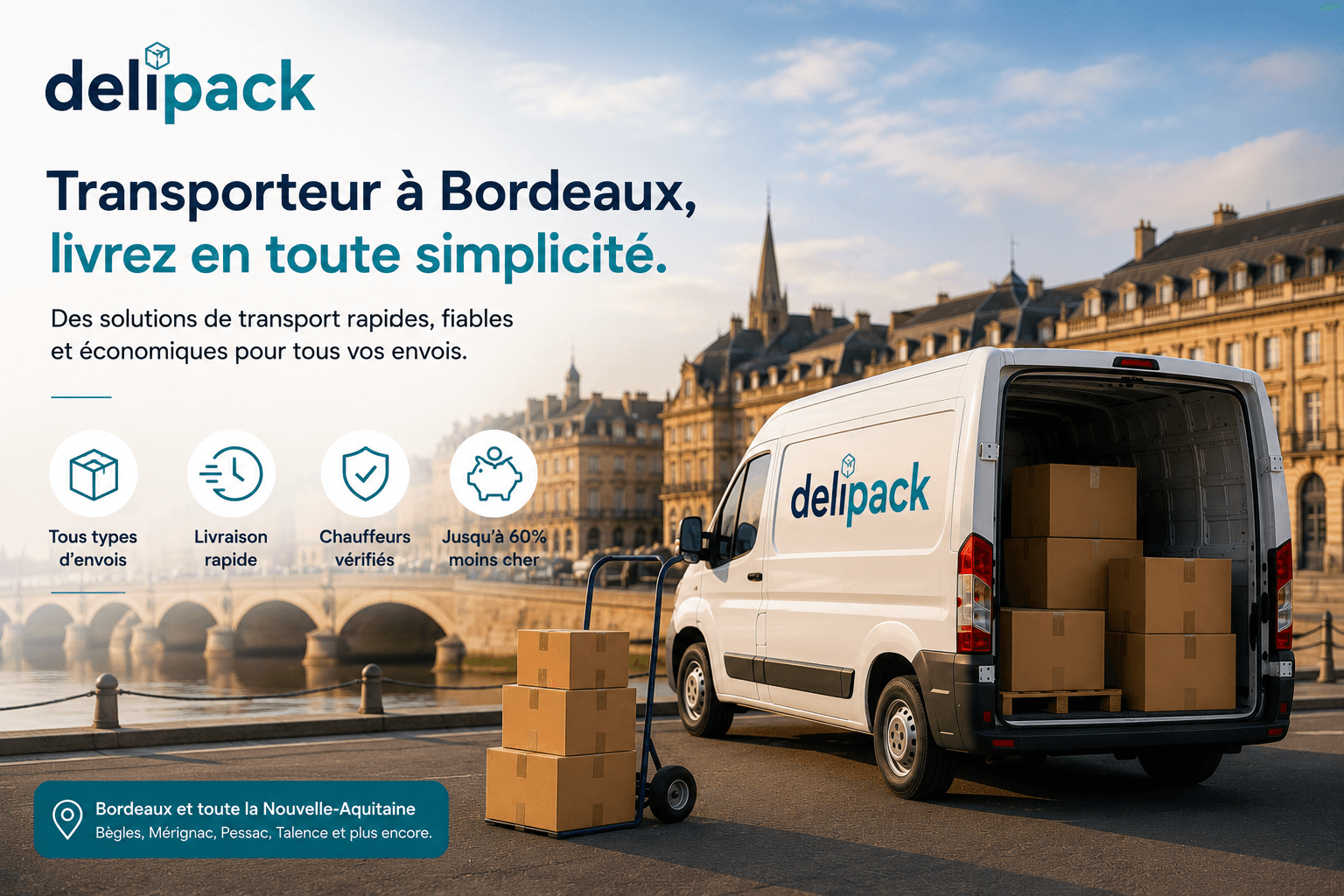 Transporteur à Bordeaux : la solution intelligente pour vos livraisons